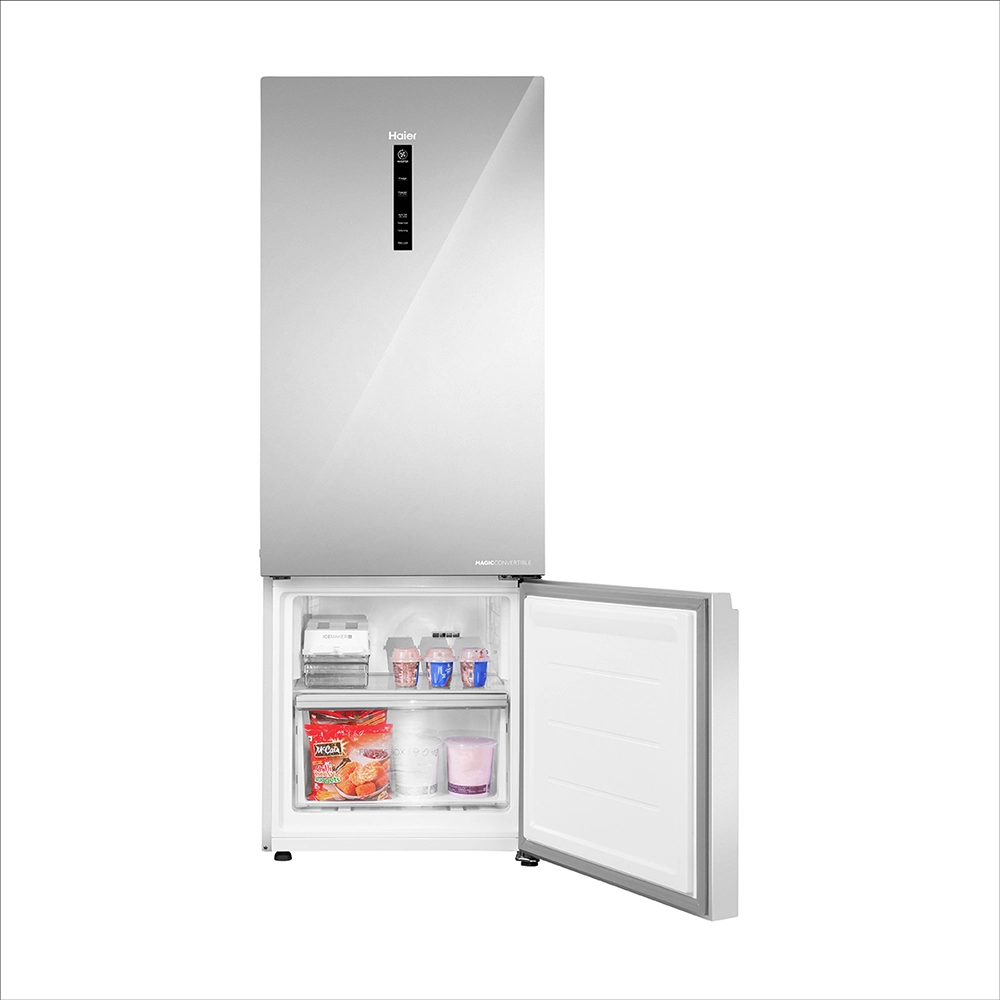 Haier 355L  2 Star  Mirror Glass Bottom Mount Refrigerator